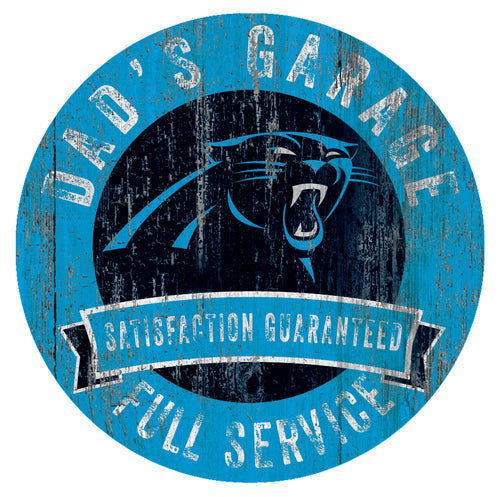 Carolina Panthers Dad's Garage Sign