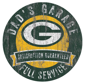 Green Bay Packers Dad's Garage Sign