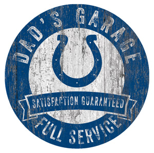 Indianapolis Colts Dad's Garage Sign