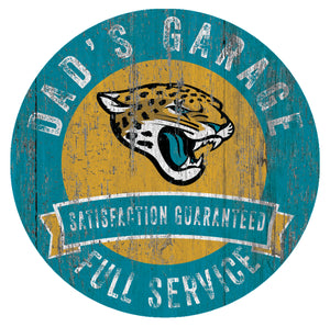 Jacksonville Jaguars Dad's Garage Sign