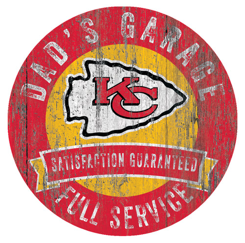 Kansas City Chiefs Dad's Garage Sign