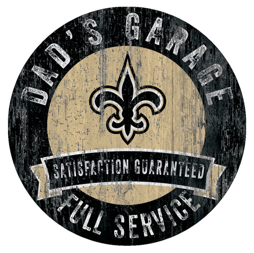 New Orleans Saints Dad's Garage Sign