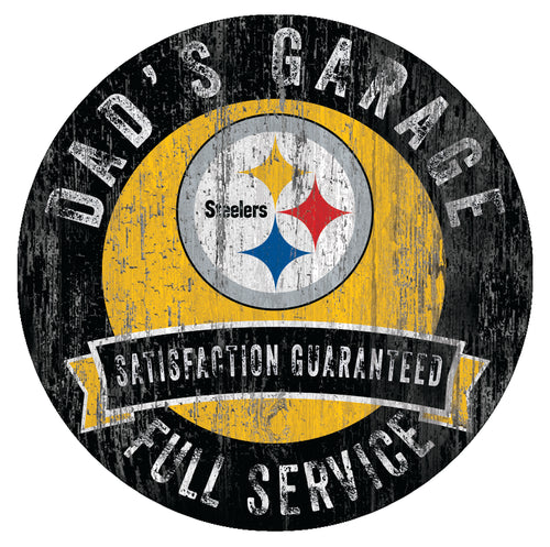 Pittsburgh Steelers Dad's Garage Sign