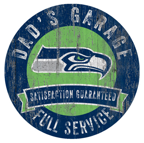 Seatte Seahawks Dad's Garage Sign