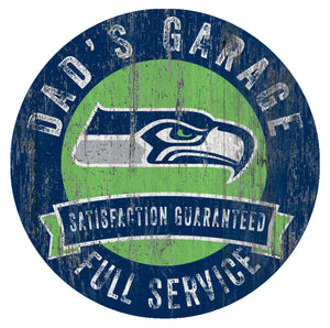 Seatte Seahawks Dad's Garage Sign