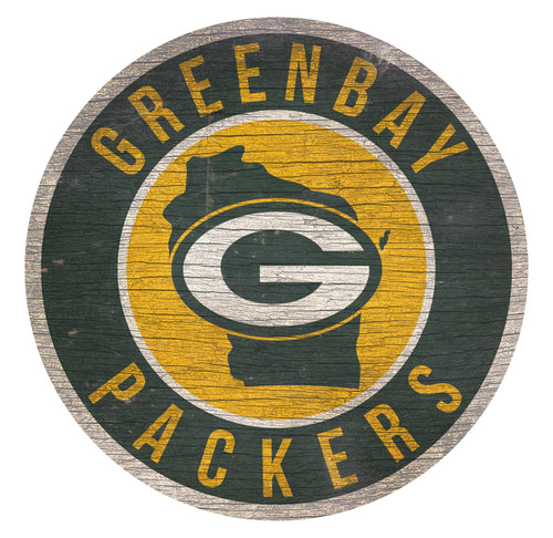 Green Bay Packers Circle State Sign - 12