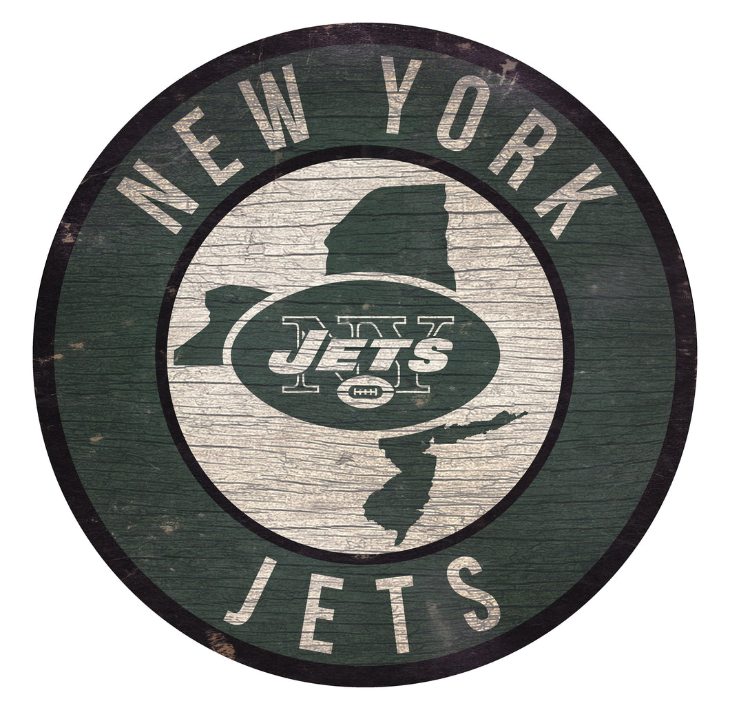 New York Jets Circle State Sign - 12