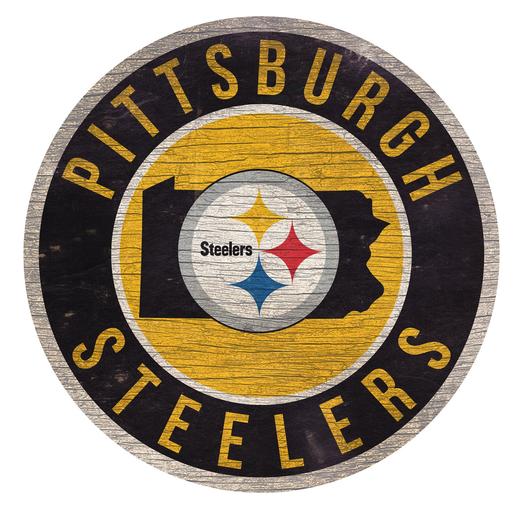 Pittsburgh Steelers Circle State Sign - 12