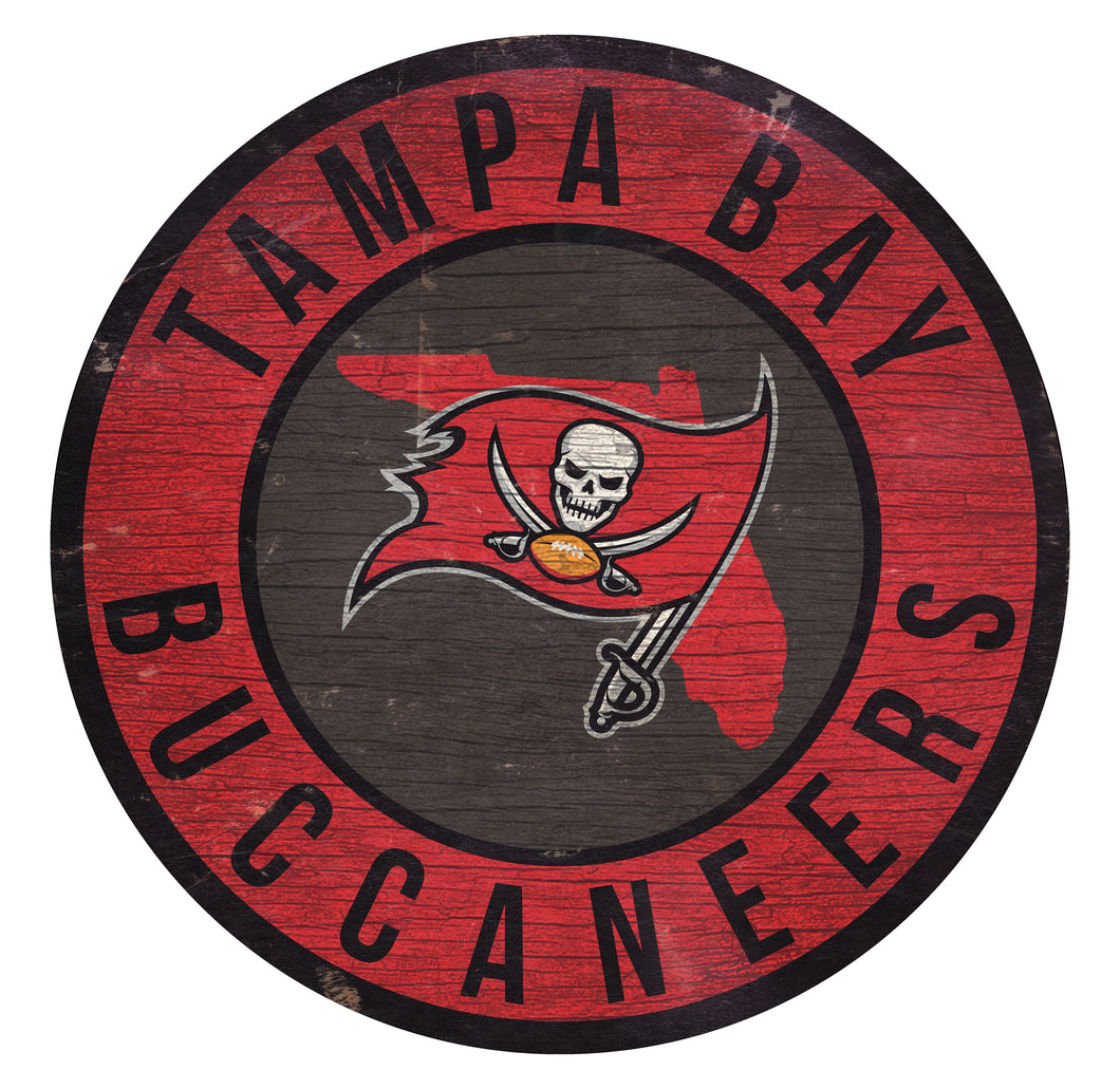 Tampa Bay Buccaneers Circle State Sign - 12