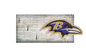 Baltimore Ravens Key Holder 6"x12"