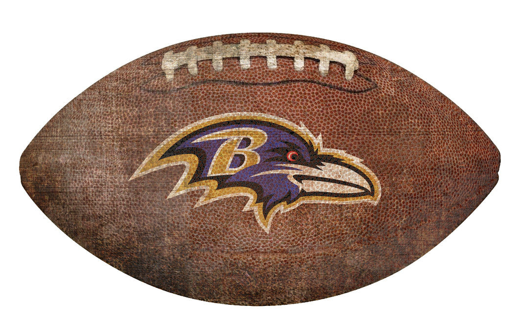 Baltimore Ravens Football Shaped Sign