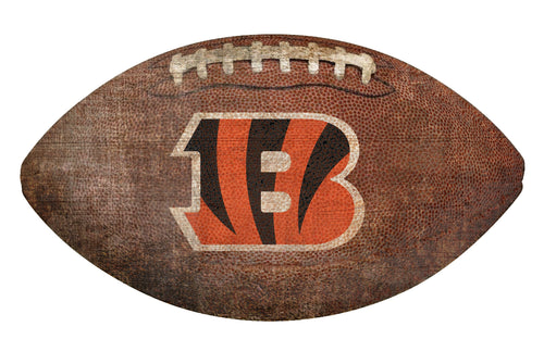 Cincinnati Bengals Football Shaped Sign