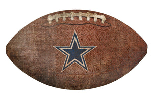 Dallas Cowboys Football Shaped Sign