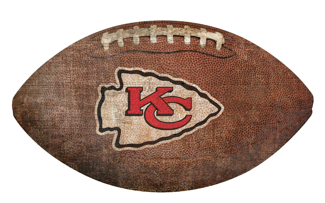 Kansas City Chiefs Football Shaped Sign -12 – Sports Fanz