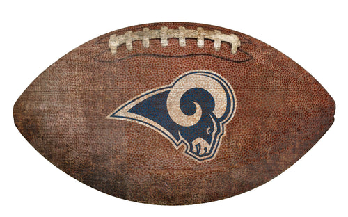 Los Angeles Rams Football Shaped Sign 