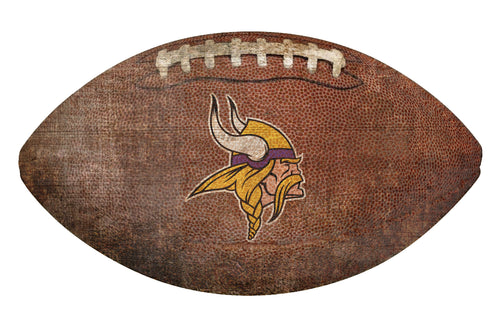Minnesota Vikings Football Shaped Sign