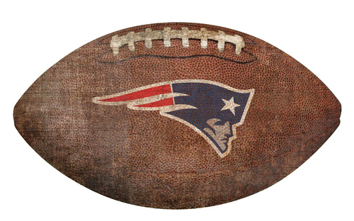 New England Patriots Football Shaped Sign