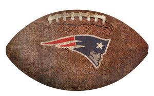 New England Patriots Football Shaped Sign