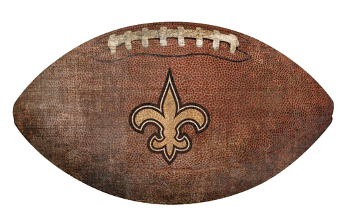 New Orleans Saints Football Shaped Sign