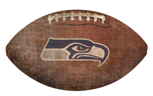 Seattle Seahawks Football Shaped Sign