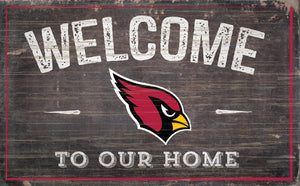 Arizona Cardinals Welcome To Our Home Sign - 11"x19"