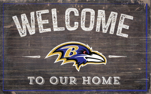 Baltimore Ravens Welcome To Our Home Sign - 11