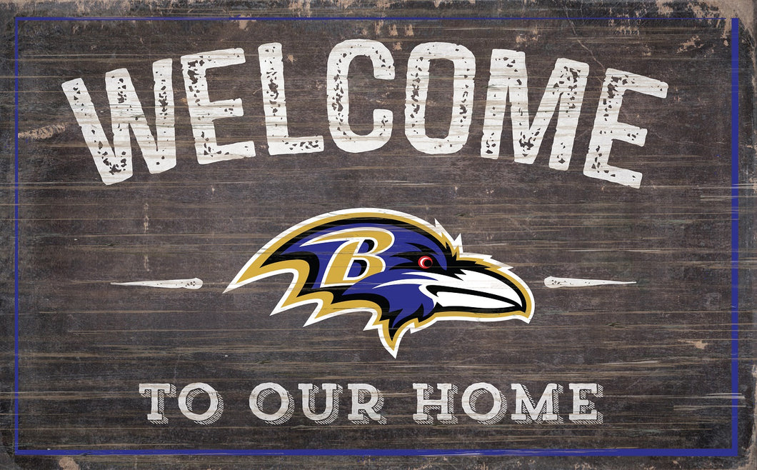 Baltimore Ravens Welcome To Our Home Sign - 11