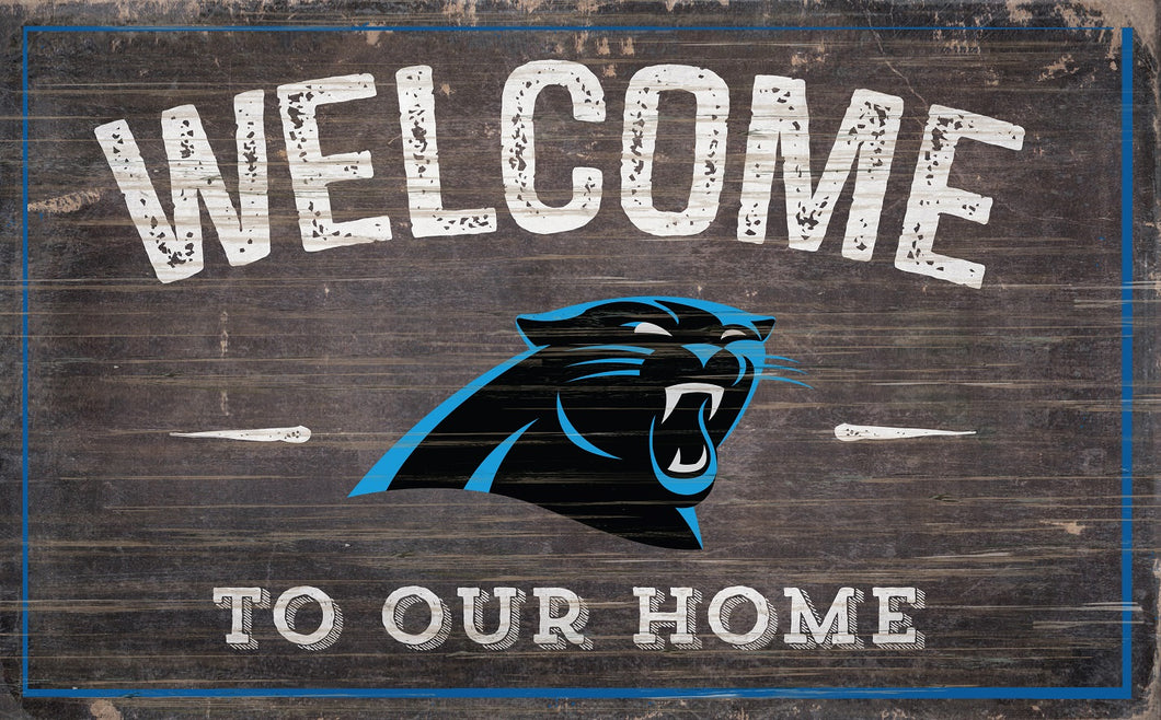 Carolina Panthers Welcome To Our Home Sign - 11