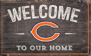 Chicago Bears Welcome To Our Home Sign - 11"x19"