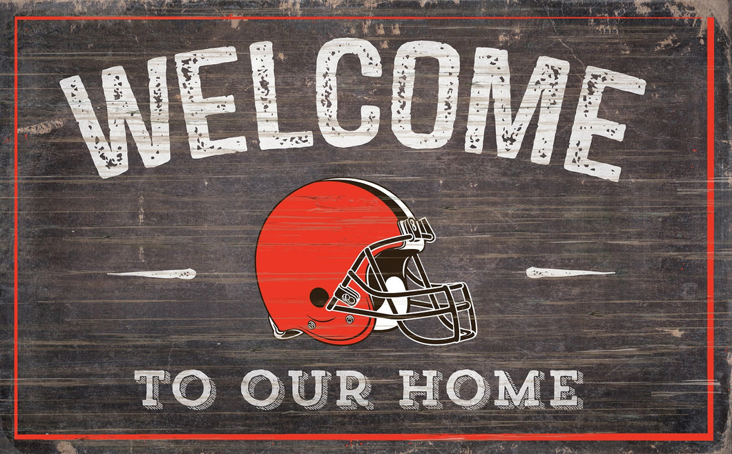 Cleveland Browns Welcome To Our Home Sign - 11