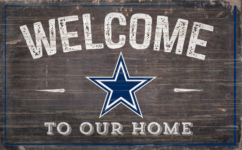 Dallas Cowboys 11x19 Welcome To Our Home Sign - 11