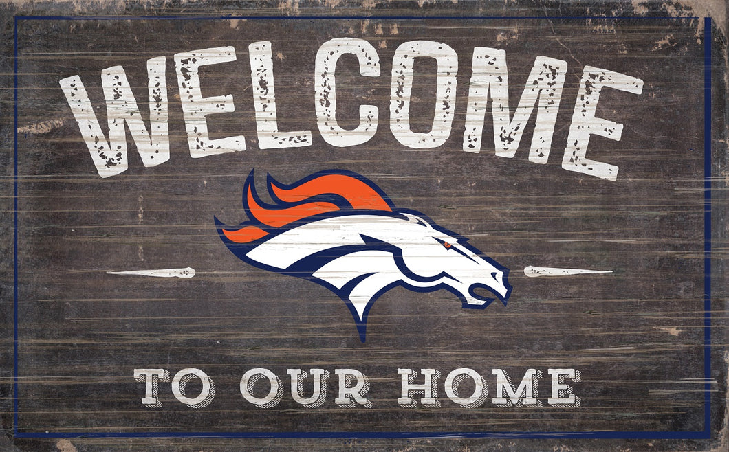 Denver Broncos Welcome To Our Home Sign - 11