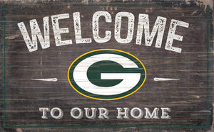 Green Bay Packers Welcome To Our Home Sign - 11"x19"