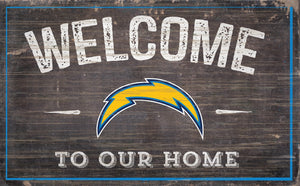 Los Angeles Chargers Welcome To Our Home Sign - 11"x19"