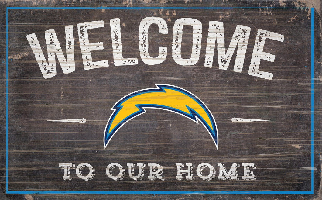 Los Angeles Chargers Welcome To Our Home Sign - 11