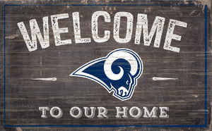 Los Angeles Rams Welcome To Our Home Sign - 11"x19"
