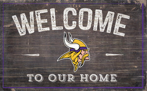Minnesota Vikings Welcome To Our Home Sign - 11"x19"
