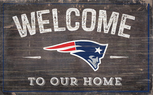 New England Patriots Welcome To Our Home Sign - 11"x19"
