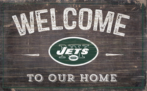 New York Jets Welcome To Our Home Sign - 11"x19"