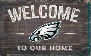 Philadelphia Eagles Welcome To Our Home Sign - 11"x19"