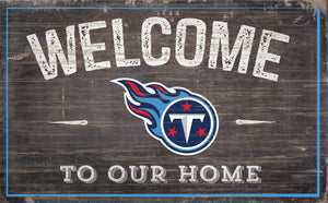 Tennessee Titans Welcome To Our Home Sign - 11"x19"