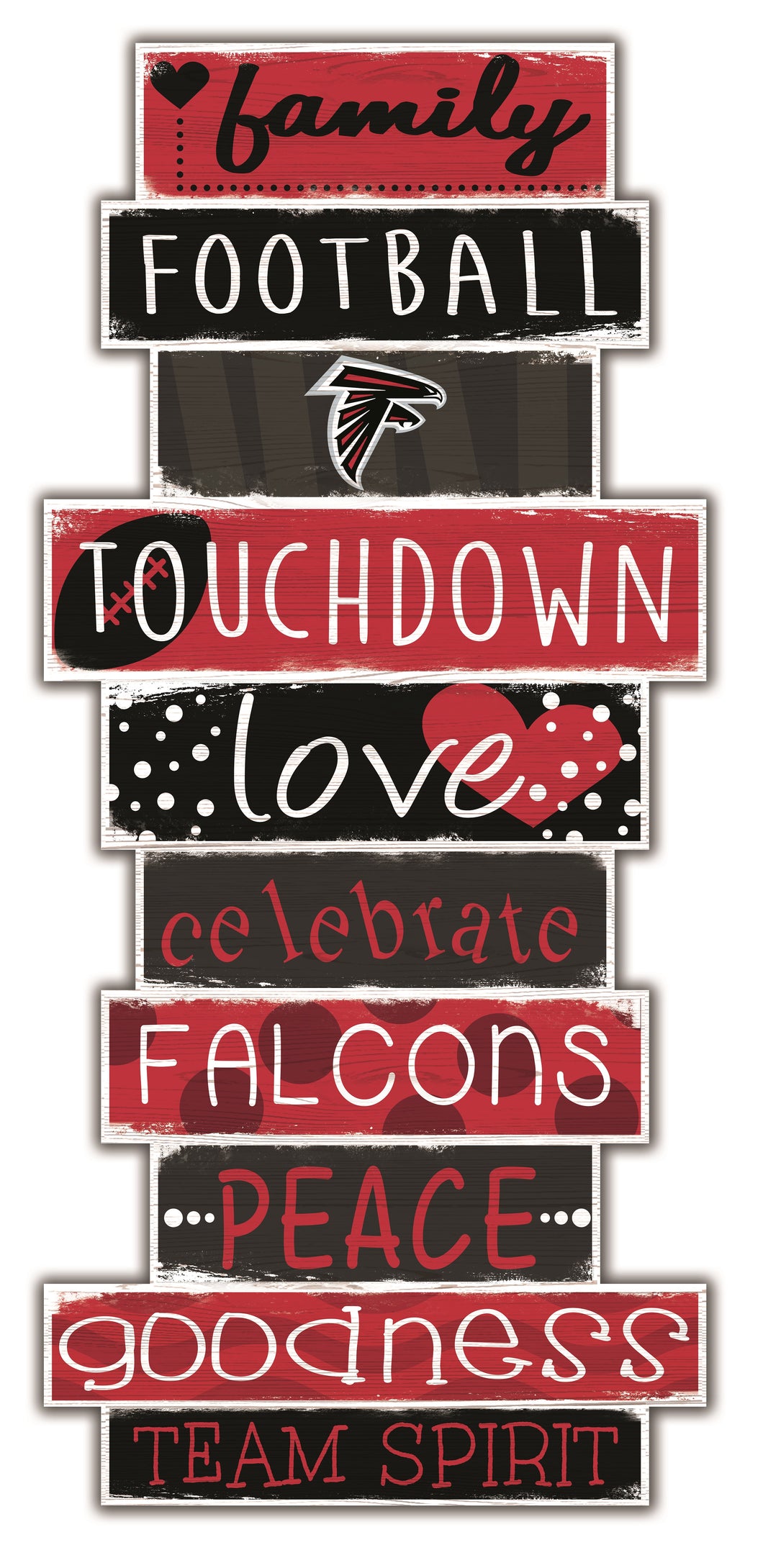 Atlanta Falcons Celebrations Stack Wood Sign -24