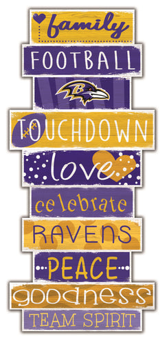 Baltimore Ravens Celebrations Stack Wood Sign -24