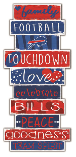 Buffalo Bills Celebrations Stack Wood Sign -24
