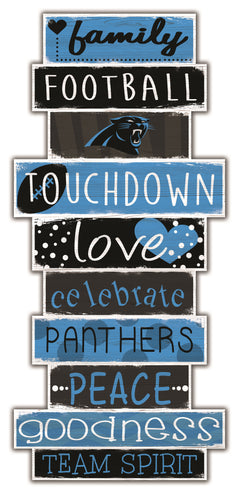 Carolina Panthers Celebrations Stack Wood Sign -24