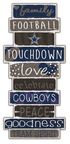 Dallas Cowboys Celebrations Stack Wood Sign -24