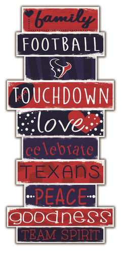 Houston Texans Celebrations Stack Wood Sign -24