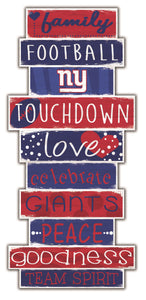 New York Giants Celebrations Stack Wood Sign -24"