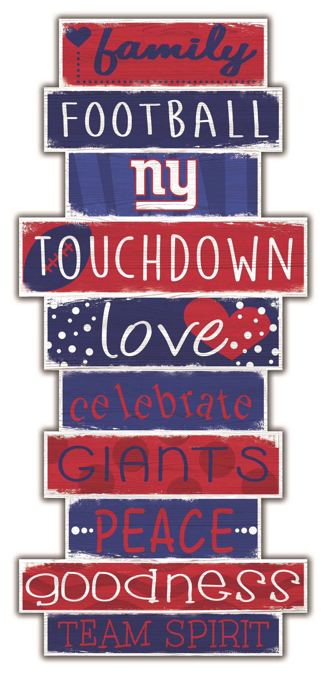 New York Giants Celebrations Stack Wood Sign -24