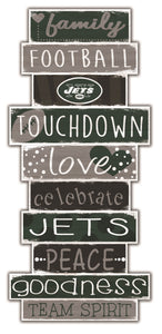 New York Jets Celebrations Stack Wood Sign -24"
